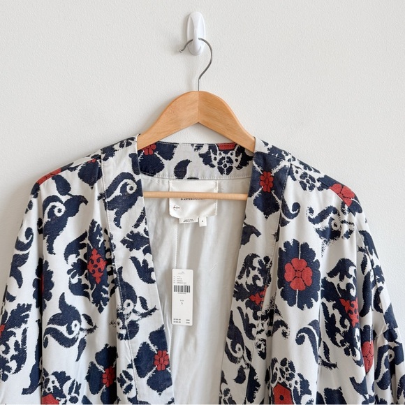 New! ANTHROPOLOGIE • Eleanor Kimono Jacket in Orange Morif - Picture 5 of 14